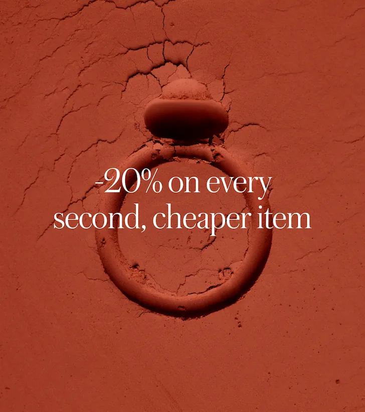 -20 % on every second, cheaper item